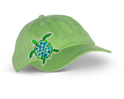 Hat with Sea Turtle Applique