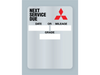 Mitsubishi Oil Change Stickers - Clear Static Cling. Rolls of 500