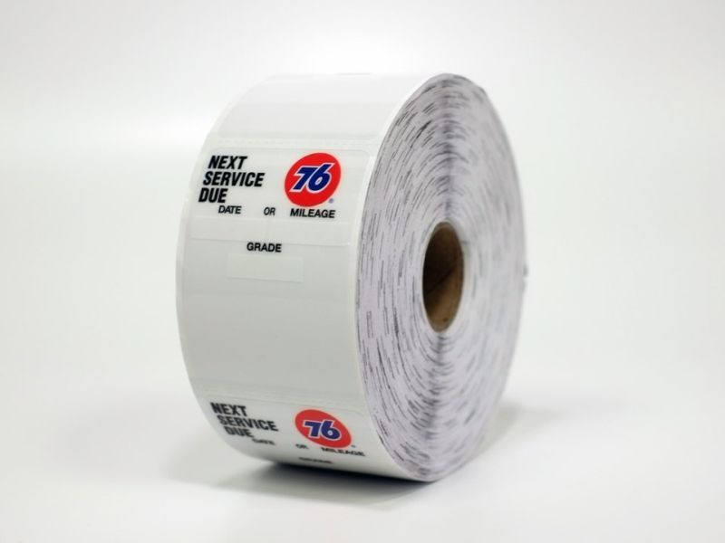 AC Delco Oil Change Sticker Static Cling