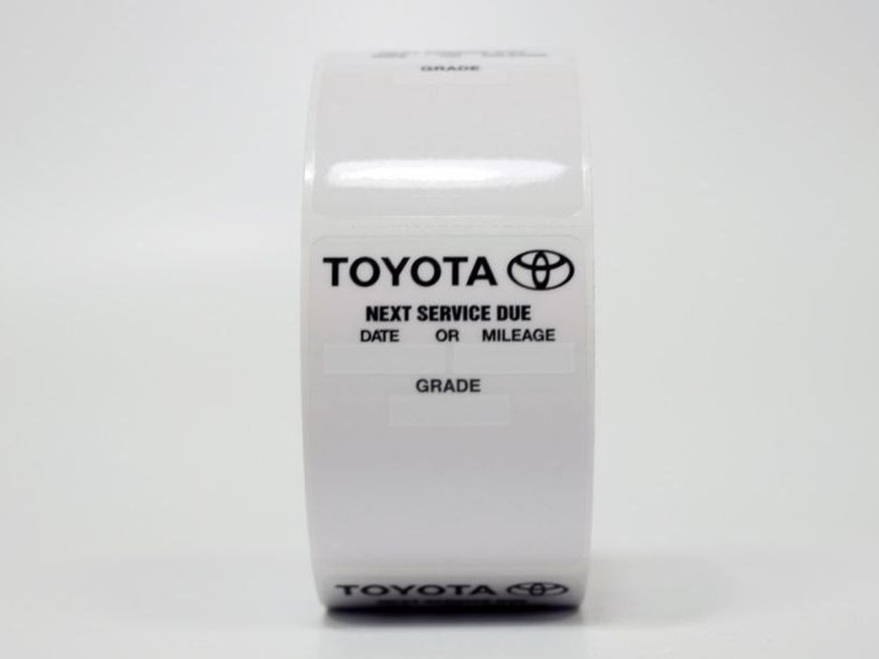 Toyota Oil Change Sticker - Works with a printer!