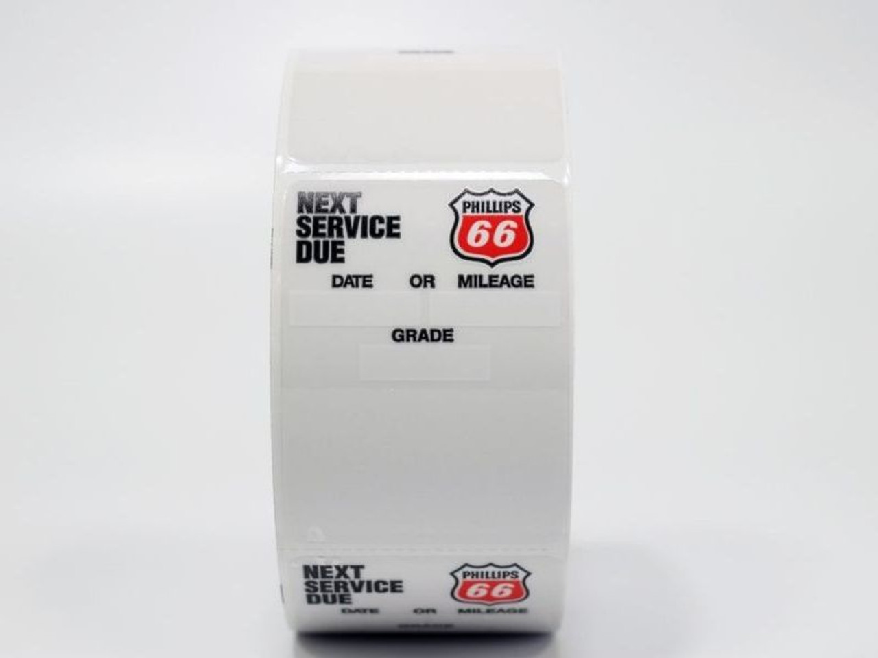 Phillips 66 Oil Change Stickers - handwritten or printer compatible