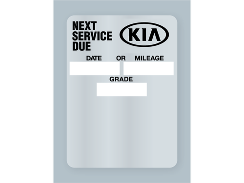 Kendall Motor Oil Change Reminder Stickers - Roll Of 500