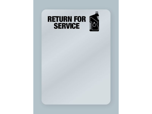 Return for Service (OLBTL-2T) - Oil Change Stickers - OILabel.com