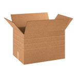18 x 12 x 12" Multi-Depth Corrugated Boxes  - 25/Bundle