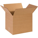 14 x 12 x 12" Multi-Depth Corrugated Boxes  - 25/Bundle