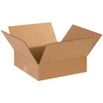 14 x 14 x 3" Flat Corrugated Boxes  - 25/Bundle
