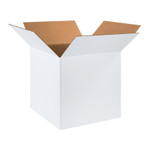 18 x 18 x 18" White Corrugated Boxes  - 20/Bundle