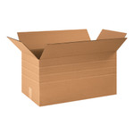 24 x 12 x 12" Multi-Depth Corrugated Boxes  - 25/Bundle