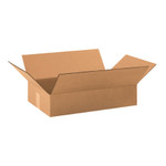 19 x 12 x 4" Flat Corrugated Boxes  - 25/Bundle