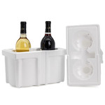2 Bottle Foam Wine Shipper Insert - 750ml  - 25/Pack