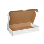 20 x 11 3/8 x 5 1/2" White Corrugated Carrying Cases  - 25/Pack