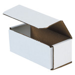 6 x 2 1/2 x 2 3/8" White Corrugated Mailers  - 50/Bundle