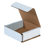3 x 3 x 1" White Corrugated Mailers  - 50/Bundle