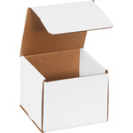 6 x 6 x 5" White Corrugated Mailers  - 50/Bundle