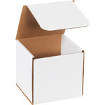 6 x 6 x 6" White Corrugated Mailers  - 50/Bundle