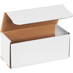9 x 4 x 4" White Corrugated Mailers  - 50/Bundle