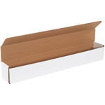 30 x 4 x 4" White Corrugated Mailers  - 50/Bundle