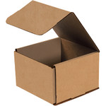 6 x 6 x 4" Kraft Corrugated Mailers  - 50/Bundle