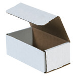 6 1/2 x 3 5/8 x 2 1/2" White Corrugated Mailers  - 50/Bundle