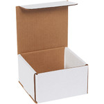 5 x 5 x 3" White Corrugated Mailers  - 50/Bundle
