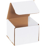 5 x 5 x 4" White Corrugated Mailers  - 50/Bundle