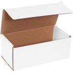 10 x 5 x 4" White Corrugated Mailers  - 50/Bundle