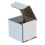 4 x 4 x 4" White Corrugated Mailers  - 50/Bundle