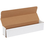 17 1/2 x 3 1/2 x 3 1/2" White Corrugated Mailers  - 50/Bundle