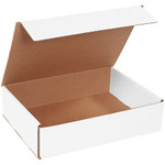 12 x 9 x 3" White Corrugated Mailers  - 50/Bundle