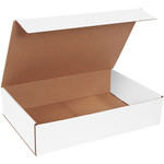 18 x 12 x 4" White Corrugated Mailers  - 50/Bundle