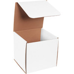 8 x 8 x 8" White Corrugated Mailers  - 50/Bundle
