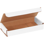 7 x 3 x 1" White Corrugated Mailers  - 50/Bundle