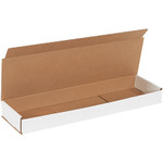 21 x 6 x 2" White Corrugated Mailers  - 50/Bundle