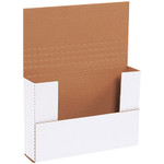9 1/2 x 6 1/2 x 2" White Easy-Fold Mailers - 50/Bundle