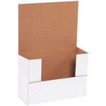 9 1/2 x 6 1/2 x 3 1/2" White Easy-Fold Mailers - 50/Bundle