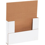 9 5/8 x 6 5/8 x 1 1/4" White Easy-Fold Mailers - 50/Bundle