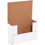 9 5/8 x 6 5/8 x 3 1/2" White Easy-Fold Mailers - 50/Bundle