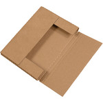 12 1/8 x 9 1/8 x 1" Kraft Easy-Fold Mailers - 50/Bundle