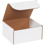8 x 7 x 4" White Literature Mailers - 50/Bundle