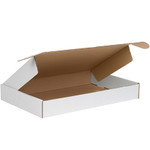 18 x 12 x 2" White Deluxe Literature Mailers - 50/Bundle