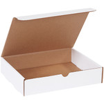 11 1/8 x 8 3/4 x 2 5/16" White Literature Mailers - 50/Bundle