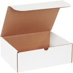 11 1/8 x 8 3/4 x 4" White Literature Mailers - 50/Bundle