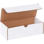 9 x 4 x 3" White Literature Mailers - 50/Bundle
