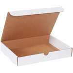 12 1/8 x 9 1/4 x 2" White Literature Mailers - 50/Bundle