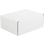 11 1/8 x 8 3/4 x 4" White Deluxe Literature Mailers - 50/Bundle