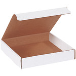 7 3/8 x 7 3/8 x 1 3/8" White Literature Mailers - 50/Bundle