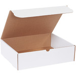 14 1/4 x 11 1/4 x 4" White Literature Mailers - 50/Bundle