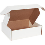 13 x 10 x 4" White Deluxe Literature Mailers - 50/Bundle