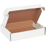 9 x 6 1/4 x 2" White Deluxe Literature Mailers - 50/Bundle