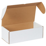 14 1/2 x 7 1/4 x 5" White Outside Tuck Mailers - 25/Bundle